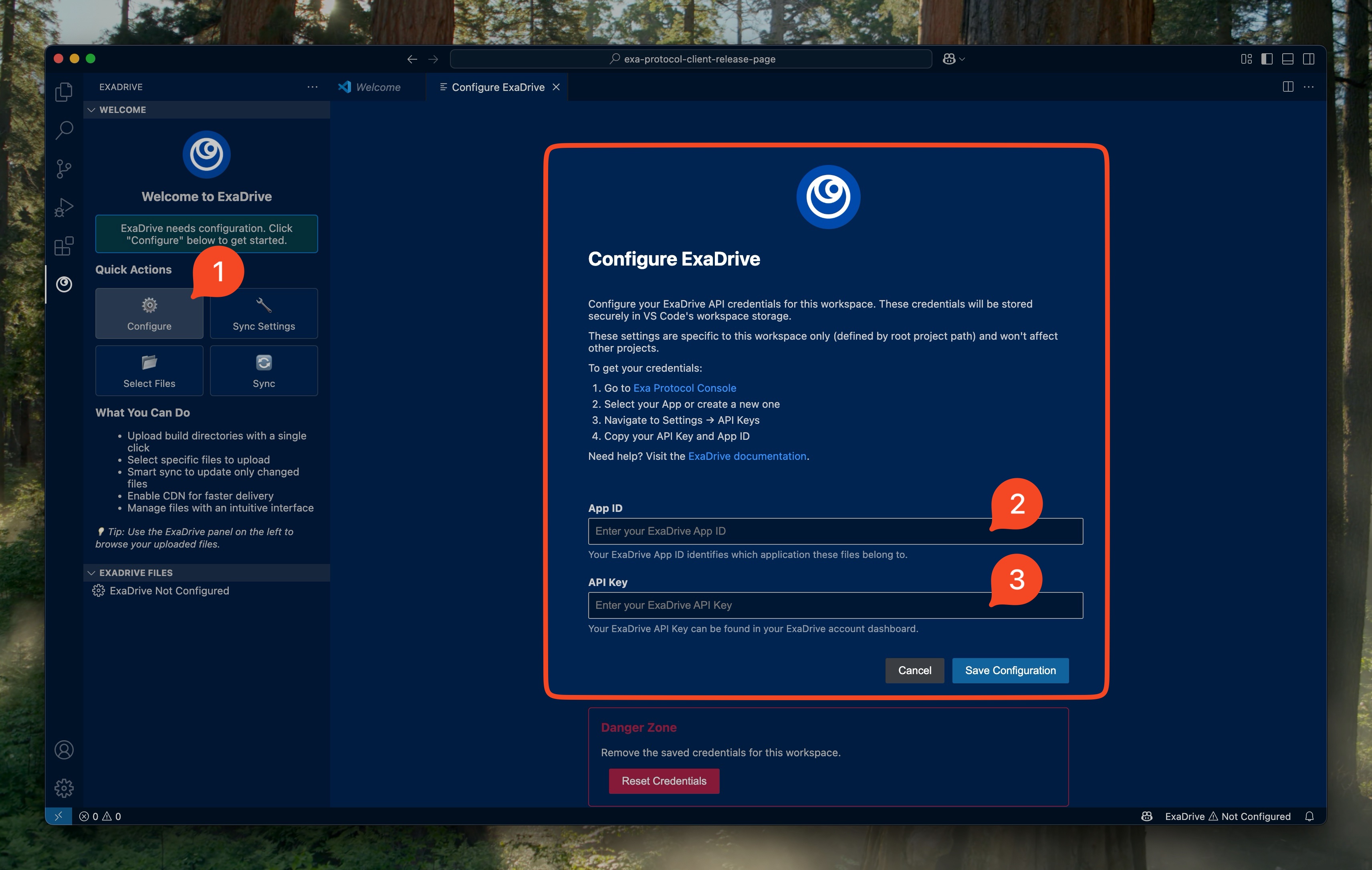 Step 3: Configure Credentials